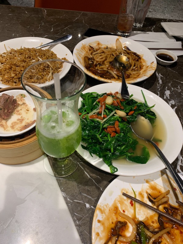 Minghin Cuisine dinner table featuring lots of dishes