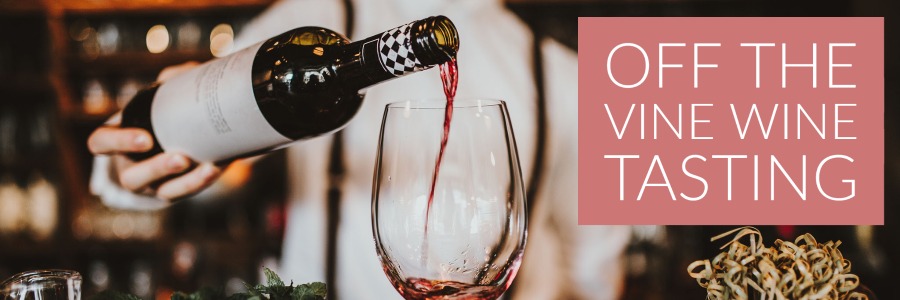 Off the vine wine tasting in Wheaton, IL banner