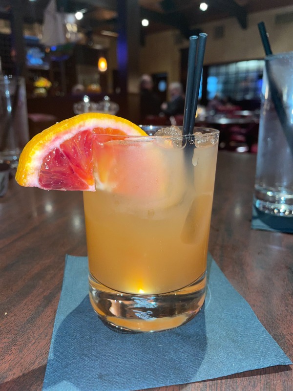 Parker's Restaurant drink with grapefruit
