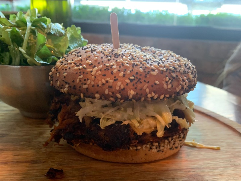 Hardware restaurant burger with gluten free bun