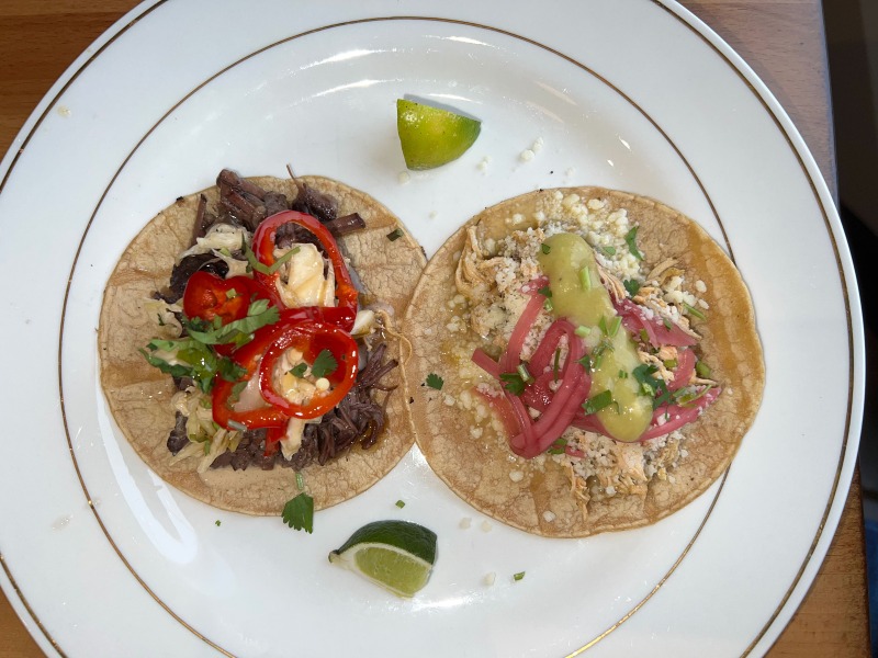 Rebel Kitchen and Bar mini tacos featuring beef and chicken