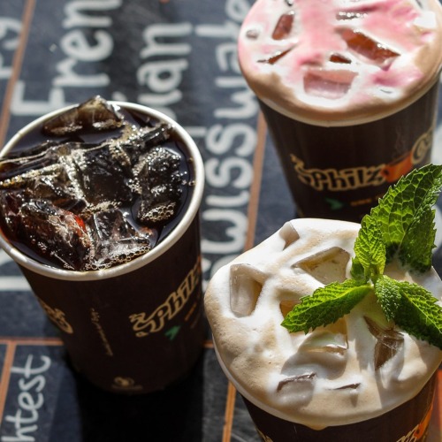 Philz Coffee drinks with mint