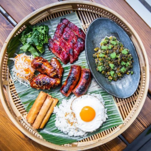 Kasama Chicago with plate of options