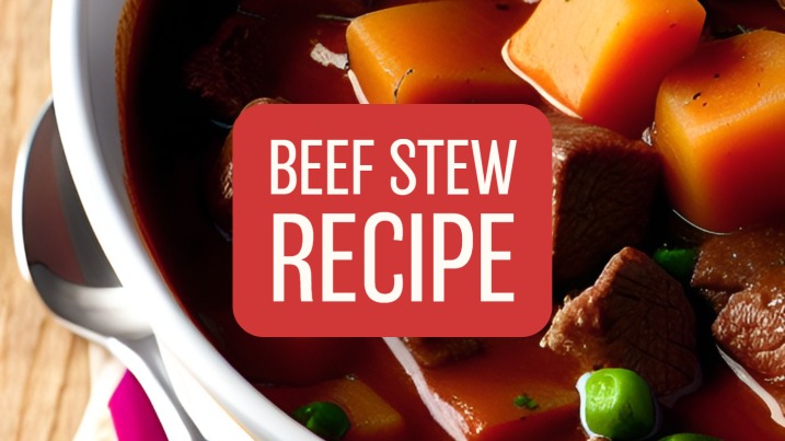 Beef stew recipe banner