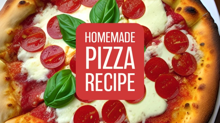 Homemade pizza recipe banner