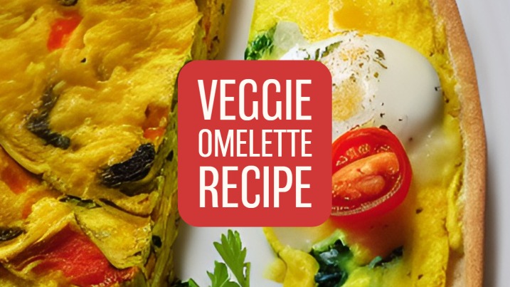 Veggie Omelette recipe banner