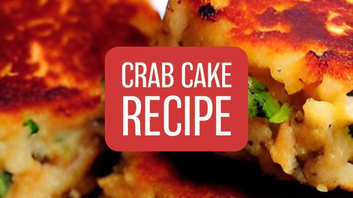 crab cake recipe banner