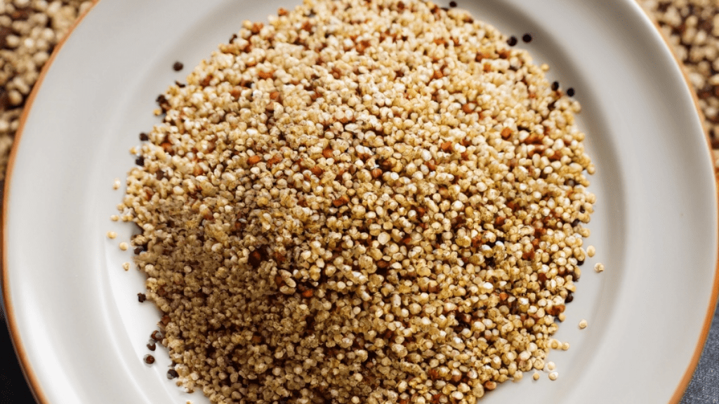 Bowl of quinoa grains