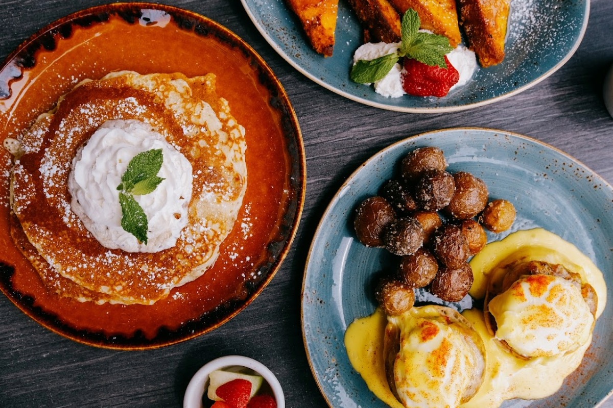 Carmine's restaurant near Gold Coast featuring pancakes