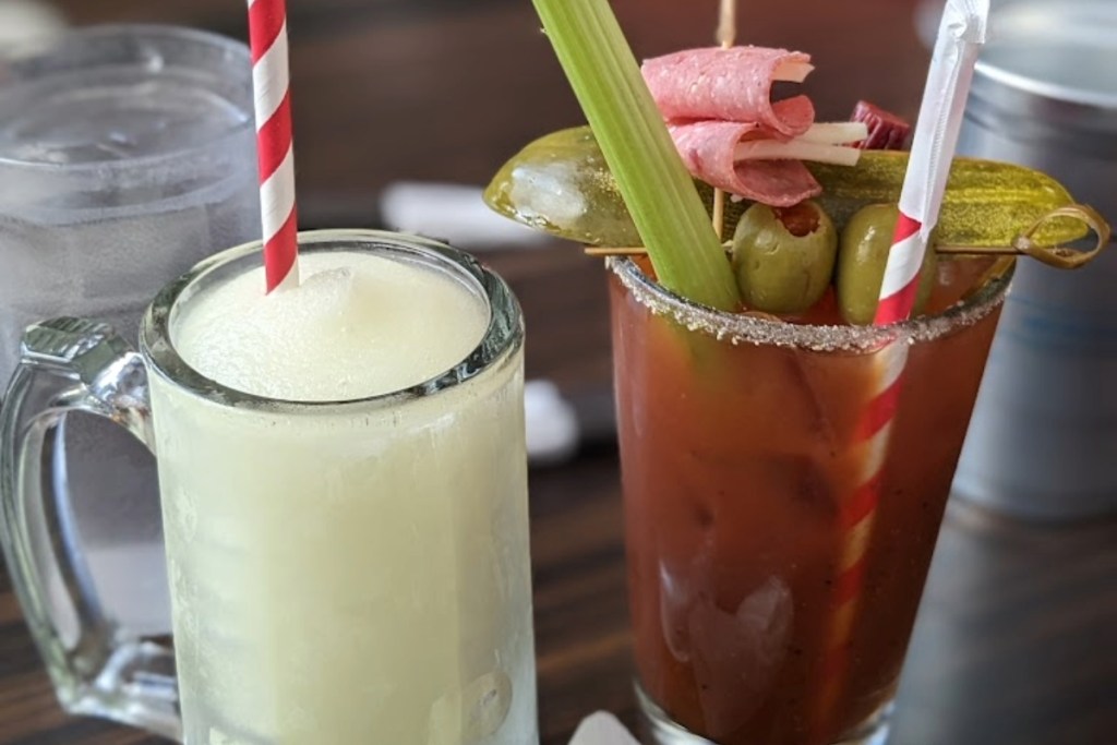 Eleven City Diner drinks on a table