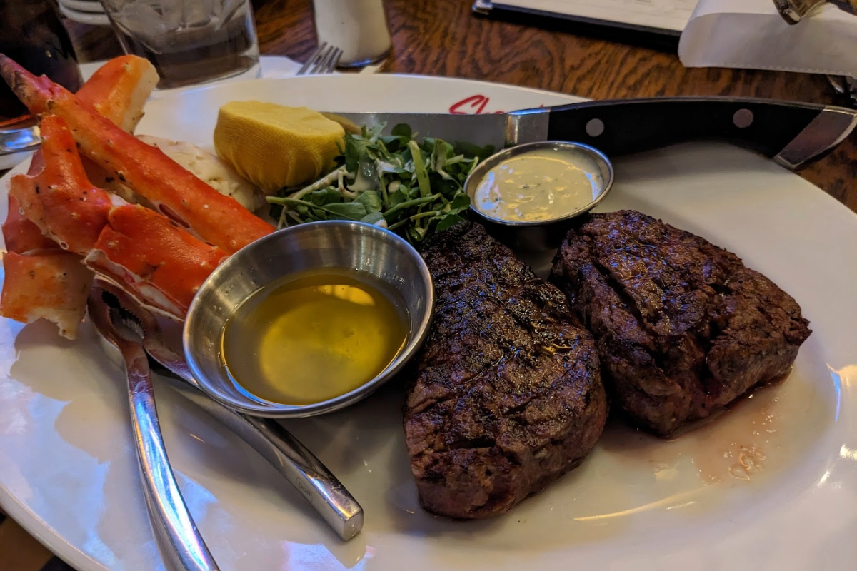 Shaw's Crab House steaks
