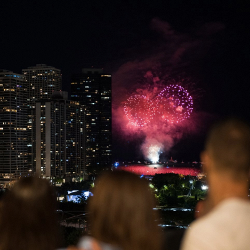 Cindy Rooftop Terrace party with dj and fireworks