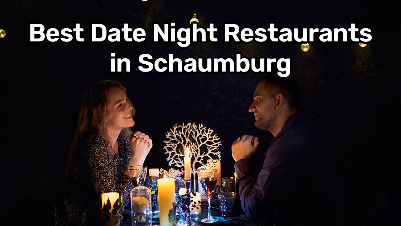 couple sitting together in a restaurant in schaumburg