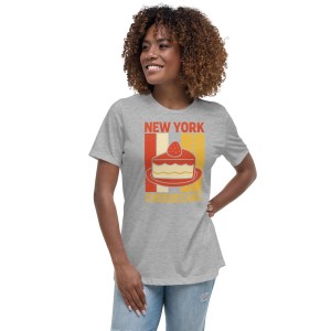 New York Cheesecake T-Shirt – Retro Style Women's - Relaxed Fit